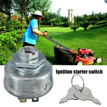 

Lawn Mower Ignition Starter 5 Spade Terminal Engine Starter Switch Switch With Key For Husqvarna 725-0267 725-0267A 925-0267