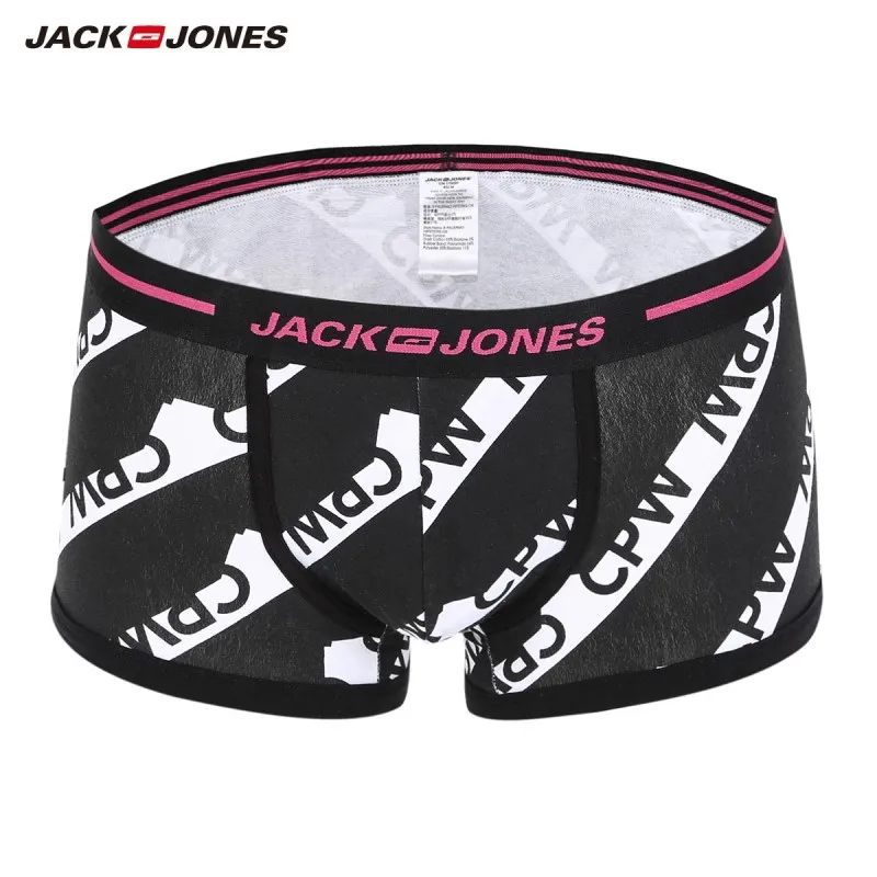 JackJones мужские эластичные хлопковые с буквенным принтом контрастные сращивания шорты Боксеры | 218392536