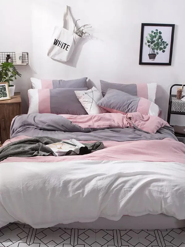 

Simple Stripes Style Duvet Cover Set Bed Set Bed Linen Bedclothes