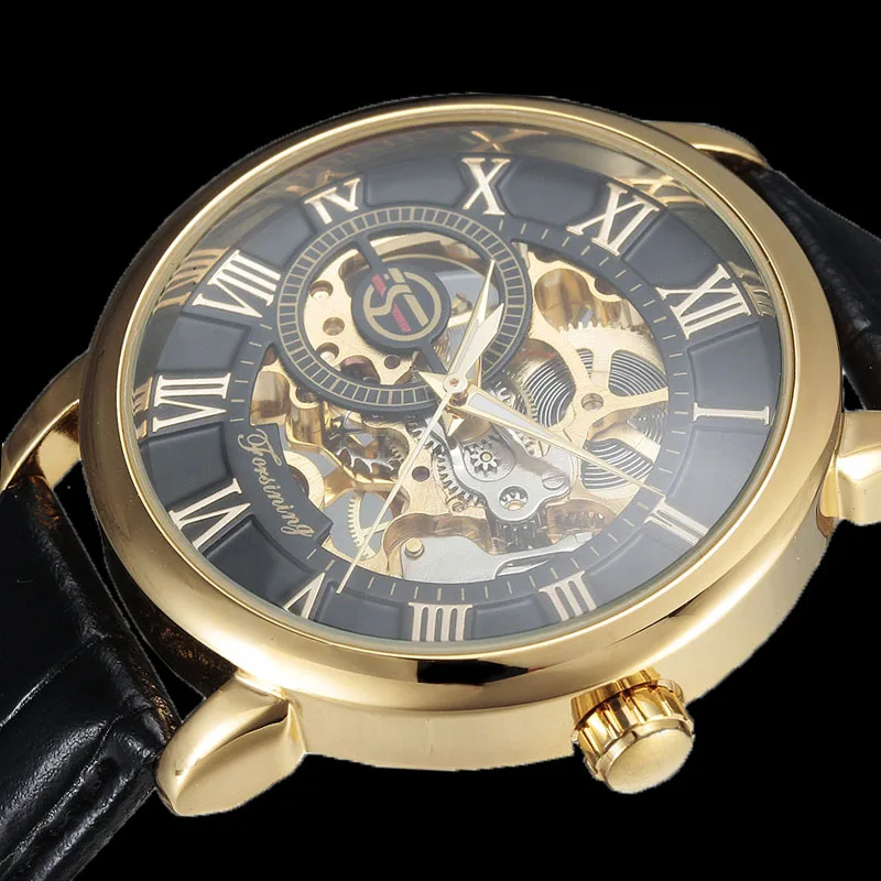 Prix pour Forsining 3d Logo Conception Creux Gravure Noir Boîtier en Or En Cuir Squelette Mécanique Montres Hommes Marque De Luxe Heren Horloge Prix pour Forsining 3d Logo Conception Creux Gravure Noir Boîtier en Or En Cuir Squelette Mécanique Montres Hommes Marque De Luxe Heren Horloge