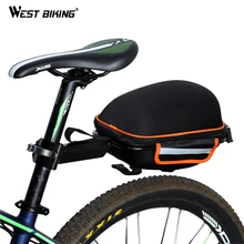 WEST BIKING Bike Rear Bag Reflective Waterproof Rain Cover Portable Mountain Road Bike Cycling Tail Extending