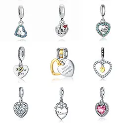 Fit charms plata de ley 925 браслет Ювелирная бижутерия с кристаллом Шарм горка Pendantss Морская звезда бусины в античном стиле DGB458