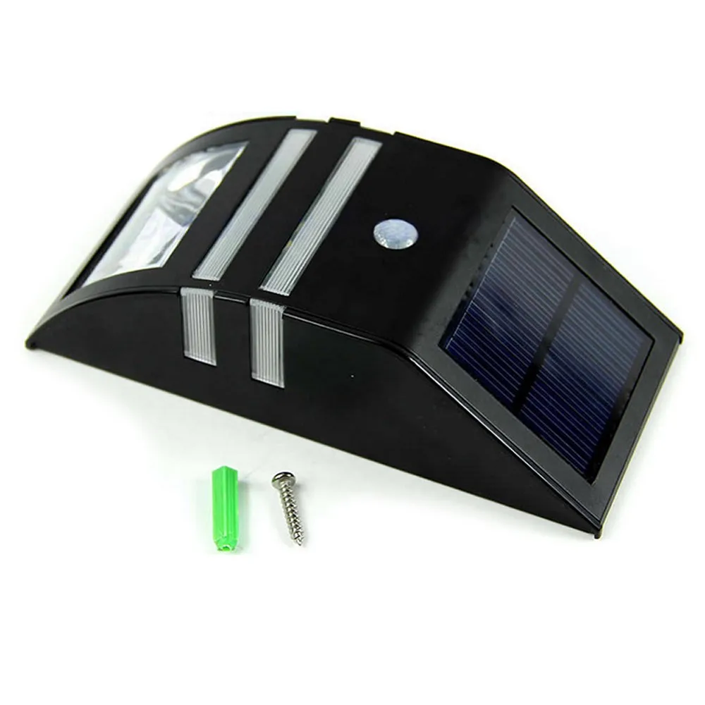 Sensor de Movimento ao ar Solar do Jardim Lâmpadas de Parede Luzes da Escada à Prova Água para Decoração de Jardim Livre Levou Cerca Varanda Quintal d' Pir Luz 2 solar garden light