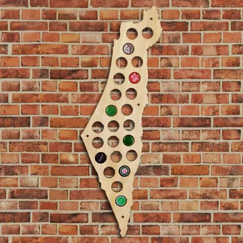

1Piece Israel Beer Cap Map Bottle Cap Map Unique Design Art Beer Cap Map Gift for Beer Aficionado Wall Decoration