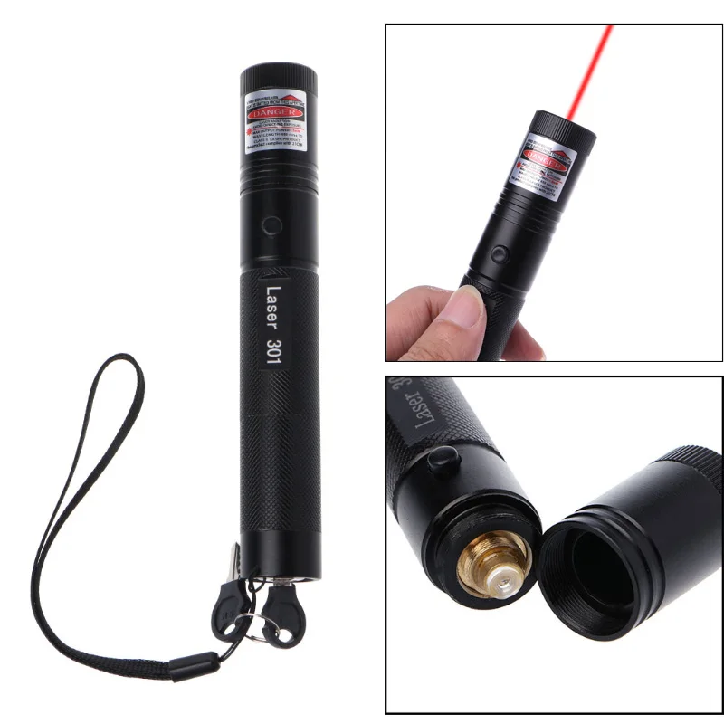 قلم ليزر 650nm 1 mW 301 الأحمر ضوء قلم ليزر مؤشر الليزر قابل للتعديل التركيز الشعاع المرئي قلم ليزر 650nm 1 mW 301 الأحمر ضوء قلم ليزر مؤشر الليزر قابل للتعديل التركيز الشعاع المرئي