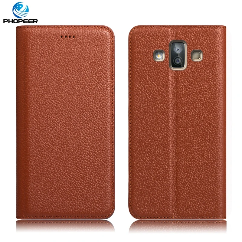 Оригинальный PHOPEER люкс Ретро Подлинная Кожаный чехол для samsung Galaxy j7 Duo мобильный