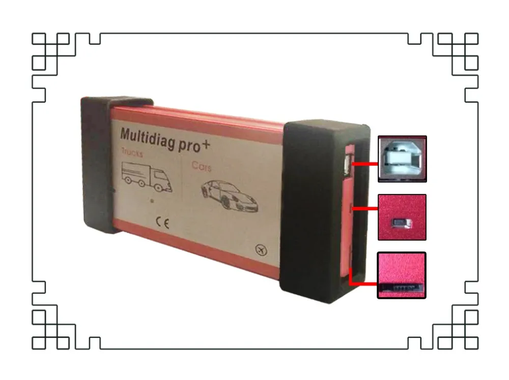 DHL бесплатно(6 шт) Multidiag Pro+ V3.0 зеленая плата такая же, как VD TCS CDP pro,3 с Keygen сканер Muti-diag Pro