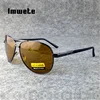 Imwete Vision nocturne lunettes de conduite lunettes de soleil polarisées hommes femmes lunettes pilote jaune lunettes de soleil UV400 ► Photo 2/6