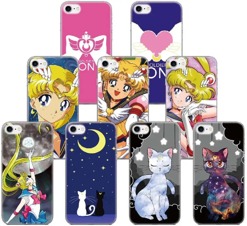 

Print Sailor Moon Bumper Silicone Cover Soft TPU Mobile Phone Case For Google Pixel 2 3 4 3A XL 2XL 3XL Lite 4XL Rubber Fundas