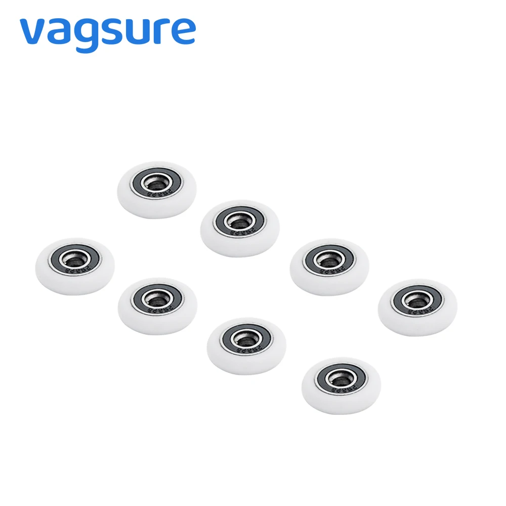 

Vagsure 10pcs/lot Bathroom Bearing Door Runner Sliding Shower Door Roller Pulley Outside Diameter 19mm/20mm/22mm/23mm/25mm/27mm