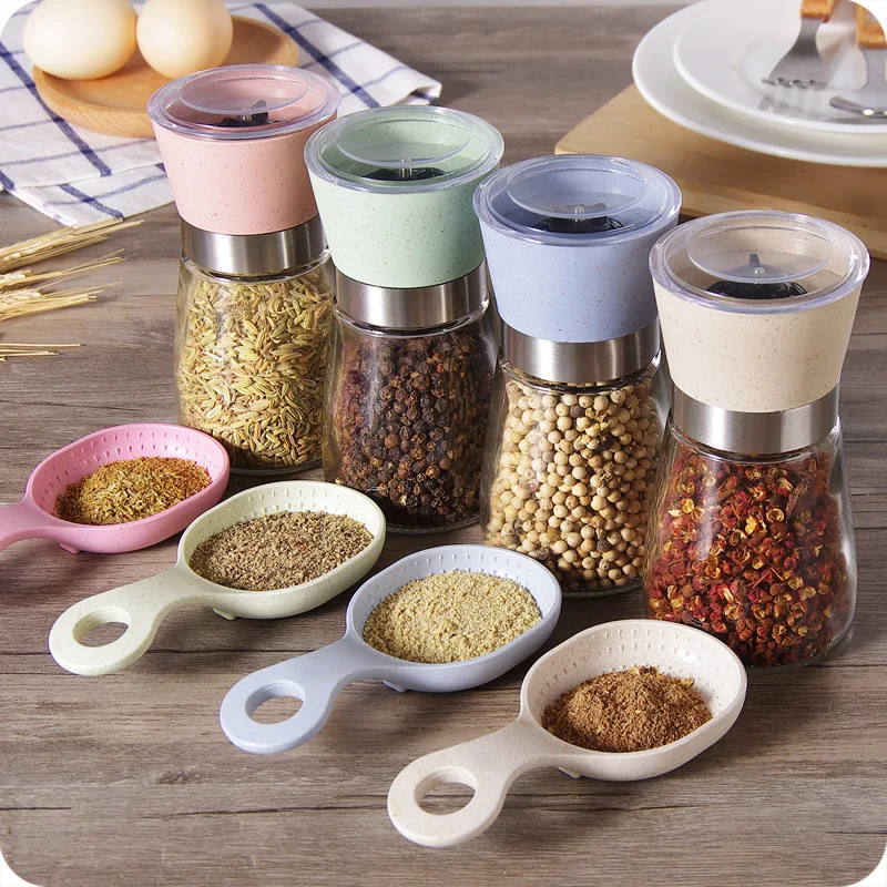 Pepper Grinder Ceramic Mill Glass Pepper Shakers Plastic Mill For Salt