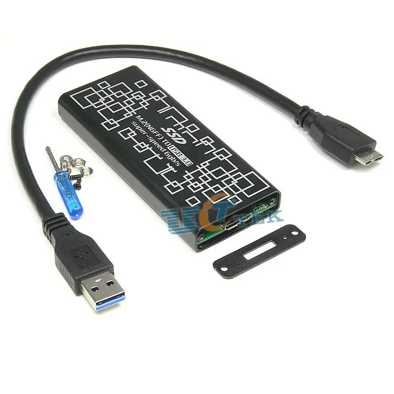USB3.0 to NGFF M.2 B Key External SSD Converter Adapter Enclosure Case Box US