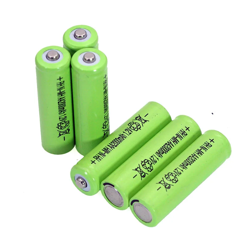 1,2 V AA Ni-MH аккумулятор 2000mAh 1,2 v аккумулятор большой емкости камера/микрофон/мышь/игрушки батареи оптом