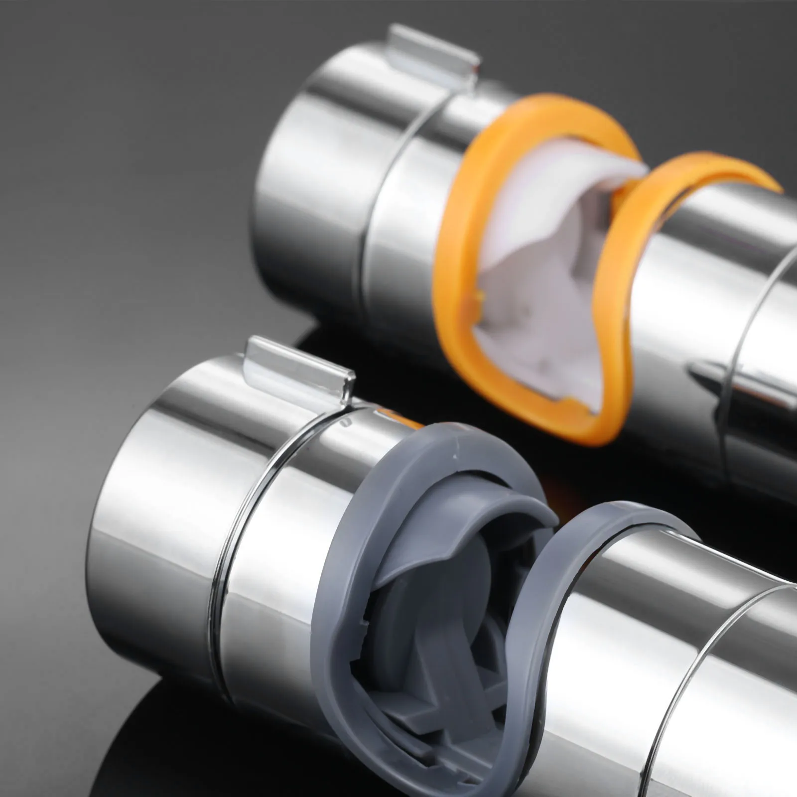 Adjustable 18-25mm Shower Slide Rail Bar Holder Clamp Shower Head Holder Bracket Slider Mounting Replacement ABS Chrome