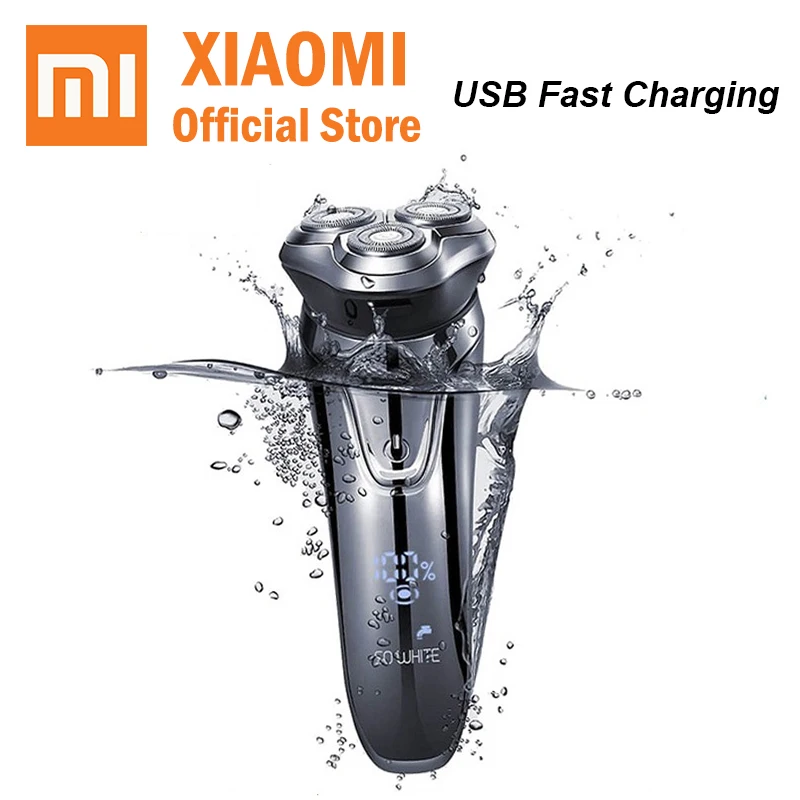 

Xiaomi SO WHITE shaver Wireless 3D ES3 Smart Control USB Charging Protection IPX7 Waterproof for Men Gift Electric Shaver