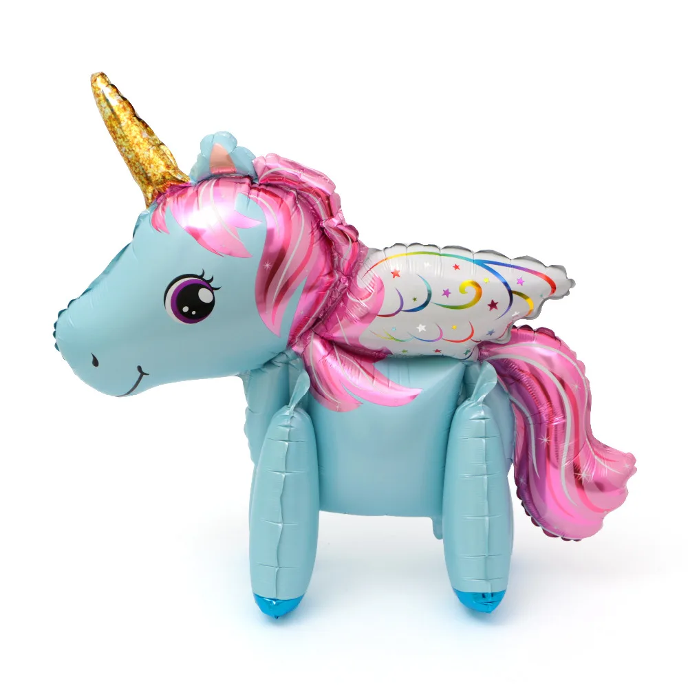 1 шт. 100*97 см Розовая лошадь пони фольгированные воздушные шары-единороги с днем рождения Единорог праздничные гелиевые шары Детские игрушки животные Globos