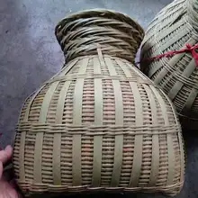 Традиционная китайская народная бамбук корзинки для рыбы мастерство Hamdmade небольшие контейнеры на открытом воздухе ловить рыбу в стиле унисекс