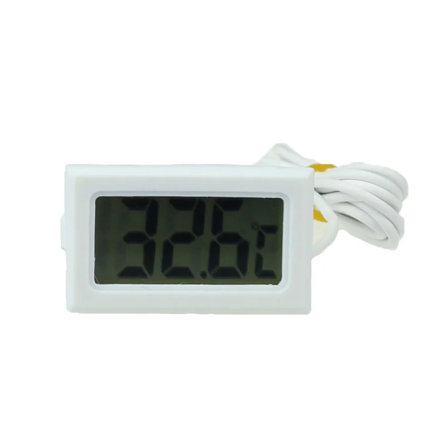 Мини цифровой ЖК-термометр с батареей зонда 1 м белый Термометр наружный закрытый холодильник термометр холодильник