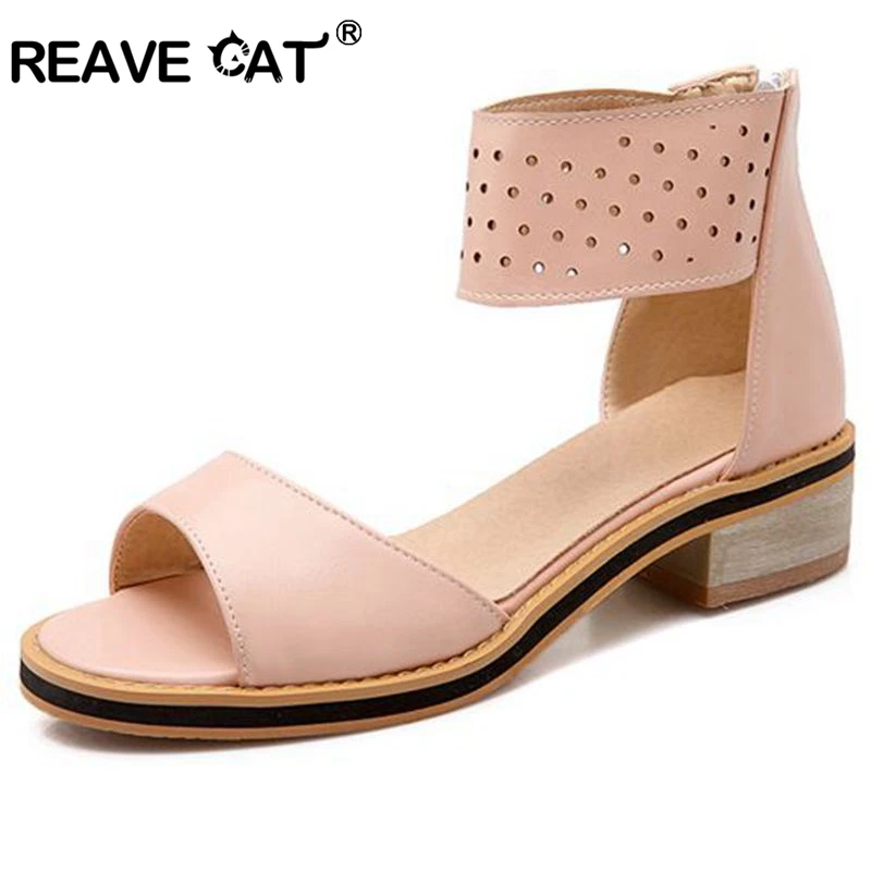 cat heel sandals
