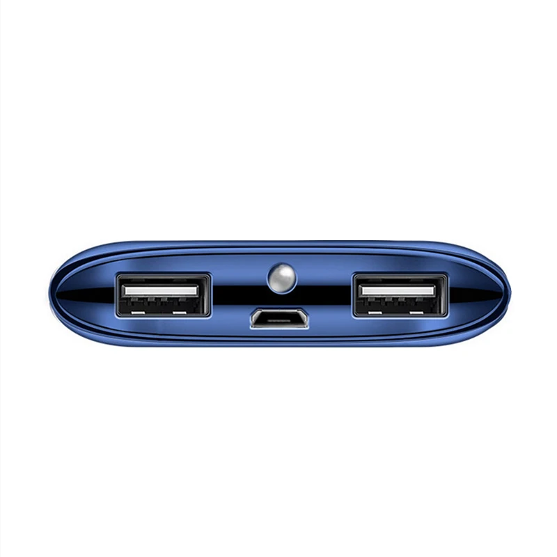 8000 мАч Внешний аккумулятор PoverBank 2 USB светодиодный Банк питания портативное зарядное устройство для мобильного телефона для Xiaomi Mi iphone samsung