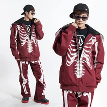 Лыжный костюм комбинезон мужской комплект один ветрозащитный водонепроницаемый утолщение плюс размер профессиональная Лыжная куртка+ лыжные брюки