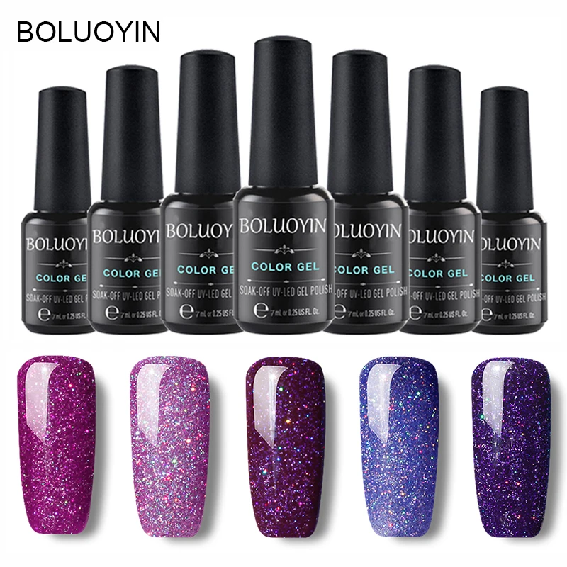 Gel Nail Art 7ml Lucky Color Neon UV LED Polish for Nails Long Design Extension Soak Off Colorful Rainbow Varnish | Красота и
