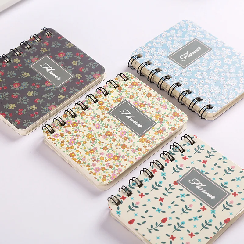 

Kawaii Floral Spiral notebook paper Cute Fresh notepads School Supplies Stationery Students Week Planner Day plan Diary Memo pad