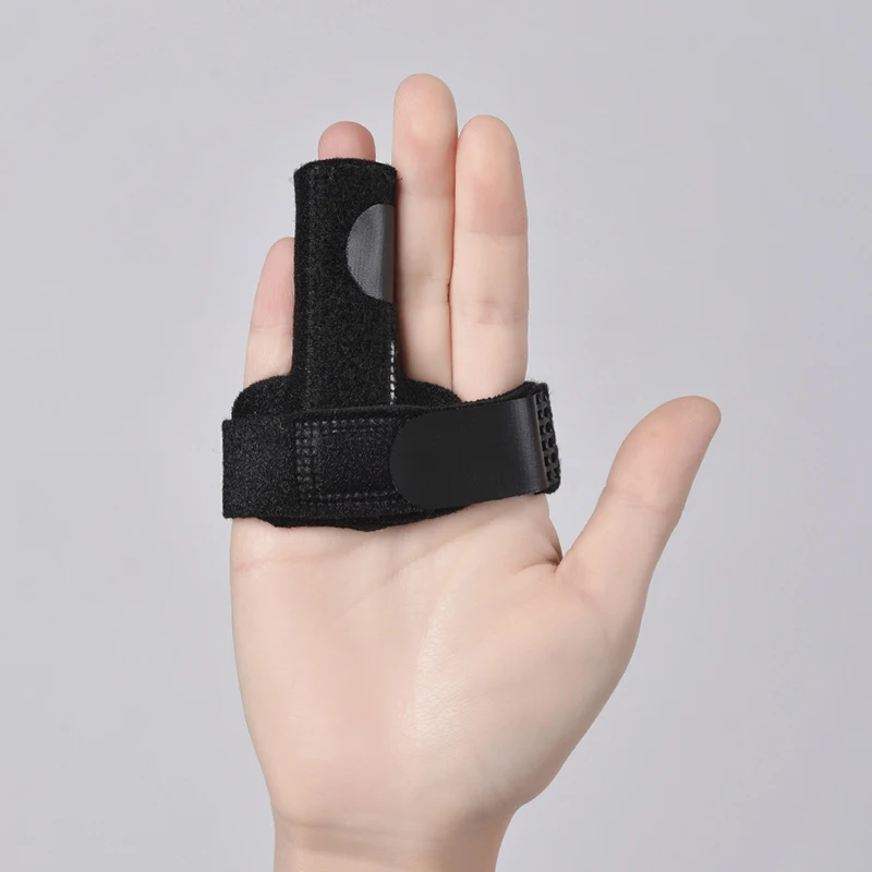 Регулируемый фиксатор большого пальца палец Коррекция ремень алюминиевый наколенник с пластиной защита палец фиксированный рукав