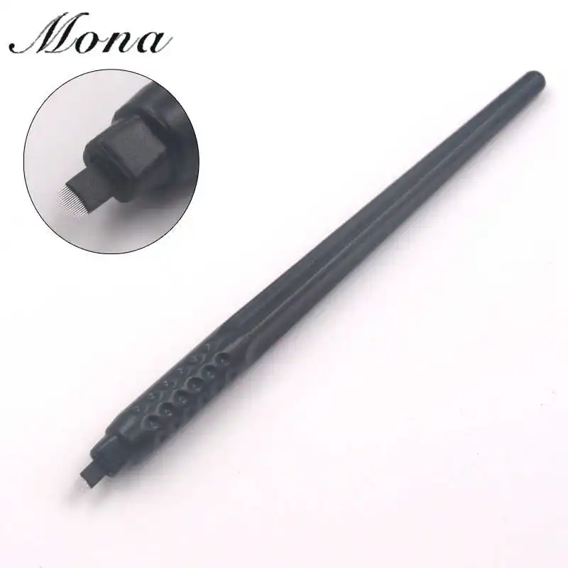 

10pcs Microblading Manual Disposable Pen With Blades Eyebrow Tattoo Permanent Makeup 18 U Shape Blades