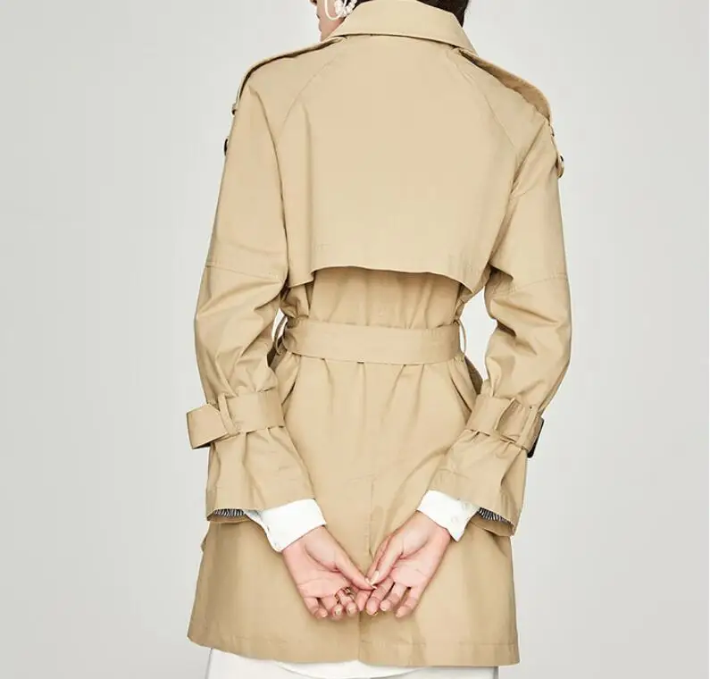 S Green D'été Longue Court Chaude Lâche De La Femmes Coréenne 5xl Mode breasted Manteau Army 2019 Nouvelle Double kaki Version hQrsdt