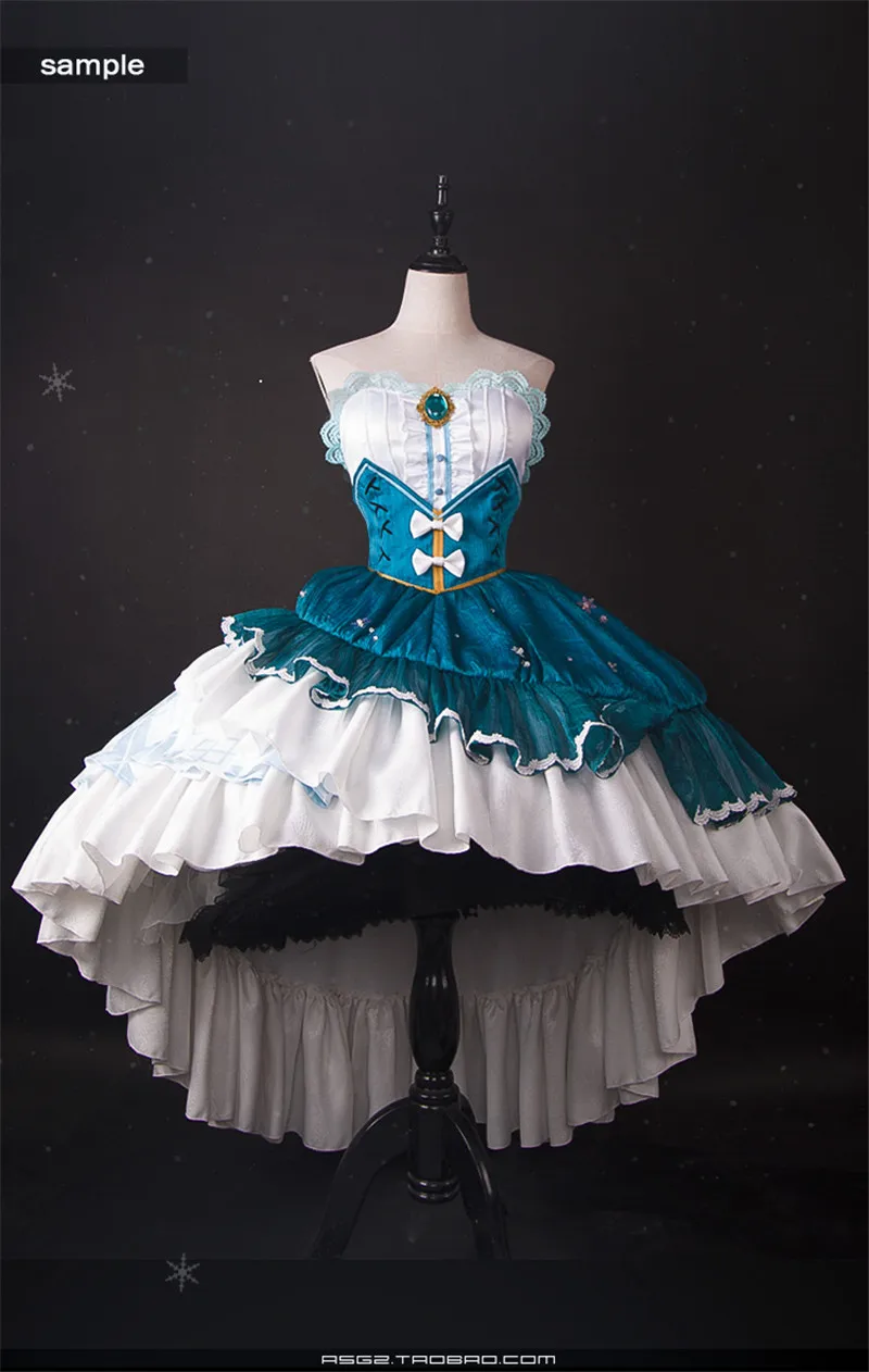 Новинка года; Лидер продаж; Карнавальный Костюм Vocaloid для девочек; костюм снежной Мику и снежной принцессы; синий костюм на Хэллоуин для женщин