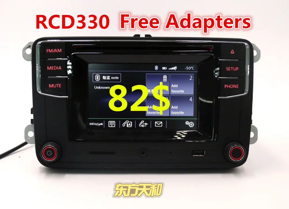 Car Radio Bluetooth Radio High Version MIB RCD510 RCN210 RCD330 G RCD330G For Golf 5 6