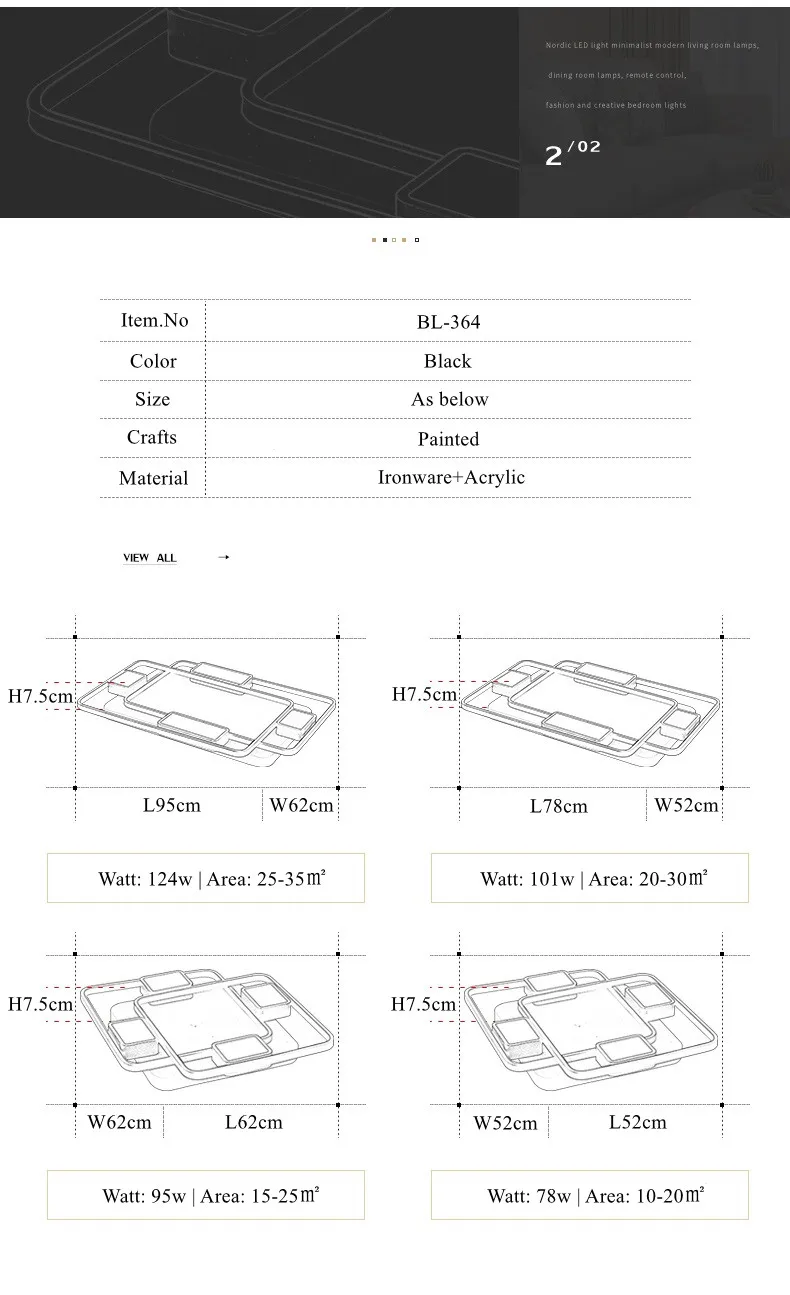 led ceiling lamp modern ceiling light  fixtures 11