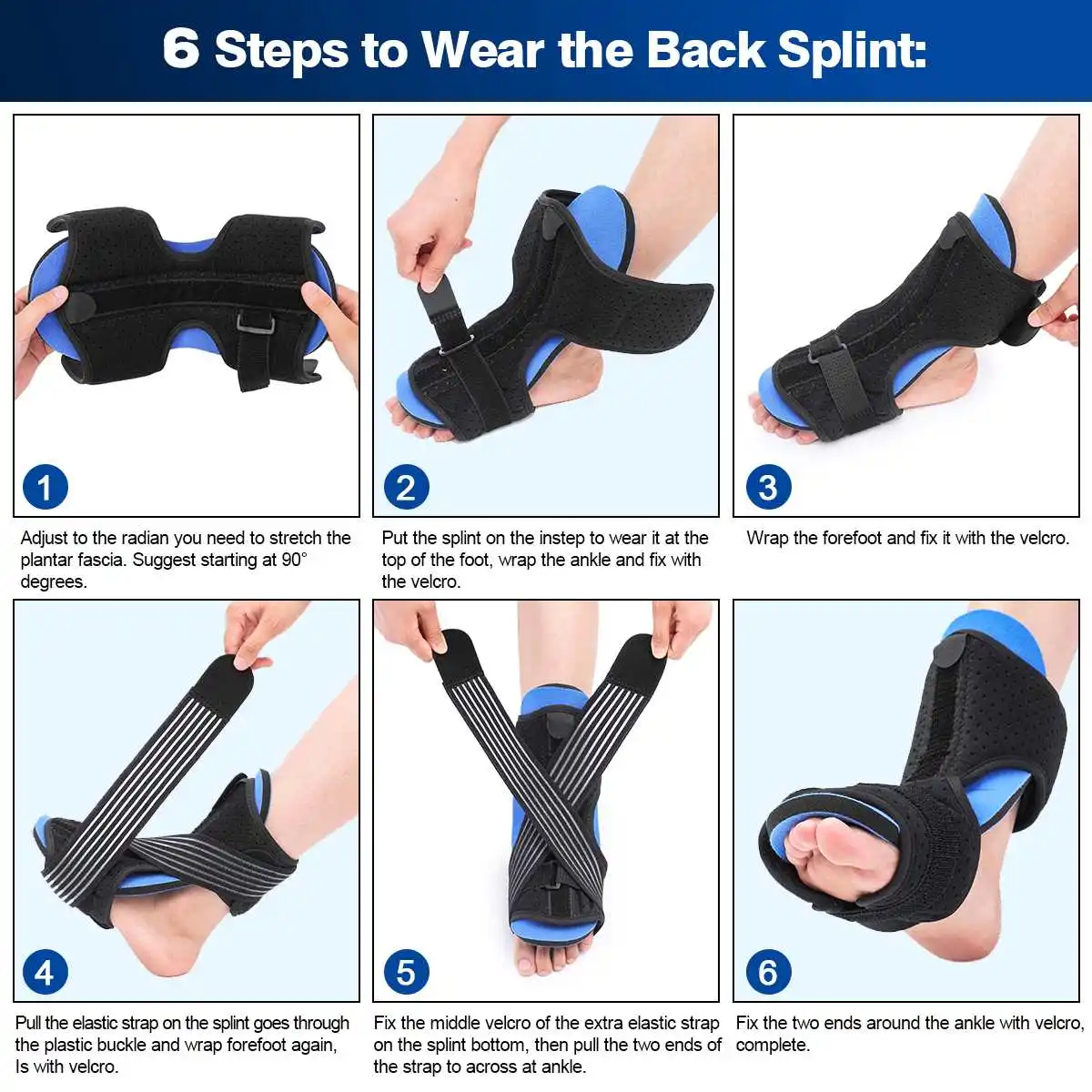 1Pcs Ankle Support Brace+ Tension Band Free Adjustment Elasticity Sport Protection Foot Bandage for Women Men Arthritis Protect