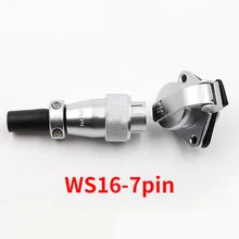 IP68 Waterproof 7 Pin WS16 Connector Shockproof High Voltage Connectors Plug Socket Industrial Power Connector sd20tp zm ip68 waterproof power connector 7 pin male and female connector car power connector 7 pin plug and socket 10a