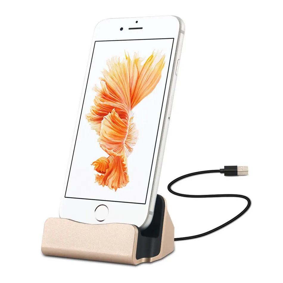 USB зарядный шнур для синхронизации и Дата-кабель для зарядки док-станция настольная док-станция для Apple iPhone 8 7 s 7 6 6s плюс 5 5S 5c Зарядное устройство CE паяльная станция