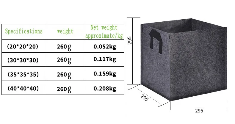 Утепленные качественные растений мешок расти мешок из нетканого материала Красота сумка для растений, площадь войлочные для посадки овощей цветок носок на новогоднюю елку посадка на балконе