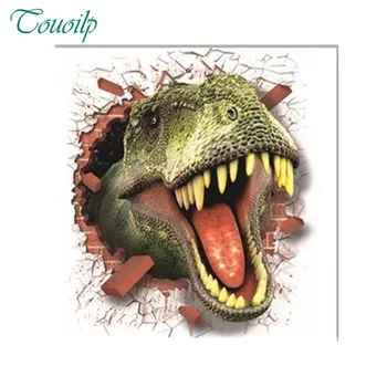 

100% Full 5D Diy Daimond Painting "Dinosaur" 3D Diamond Mosaic Round&square Rhinestones Diamant Painting Embroidery Animals