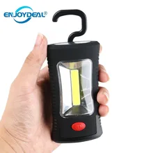 Ультра яркий 2 режима COB светодиодный светильник фонарь складной крюк Магнитный рабочий осмотр вспышка светильник фонарь светодиодный светильник Палатка Лампа