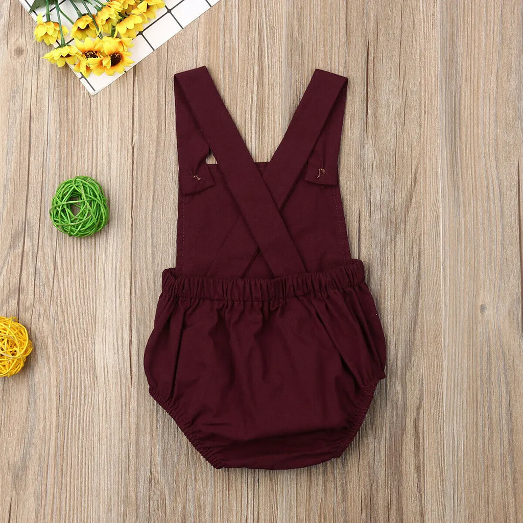 Newborn Baby Rompers Baby Boy Girls Sleeveless Plain Romper Baby Girls Jumpsuit Summer Infant One-pieces Striped Clothes Outfits