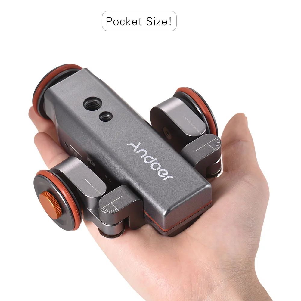 Andoer L4 PRO механизированная камера видео Долли электрический трек слайдер беспроводной пульт дистанционного управления Мини-ползунок Конькобежец для камеры
