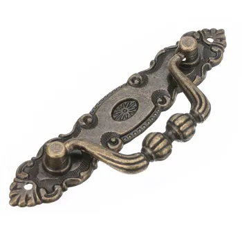 

5PCS European classical retro drawer handle zinc alloy cabinet door furniture home improvement wooden box wooden box accessories