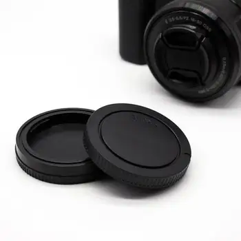 

2 Pieces Sony Micro-single E Card Port 18-105 16-50 50/1.8 55/1.8 18-55 Lens Back Cover Black