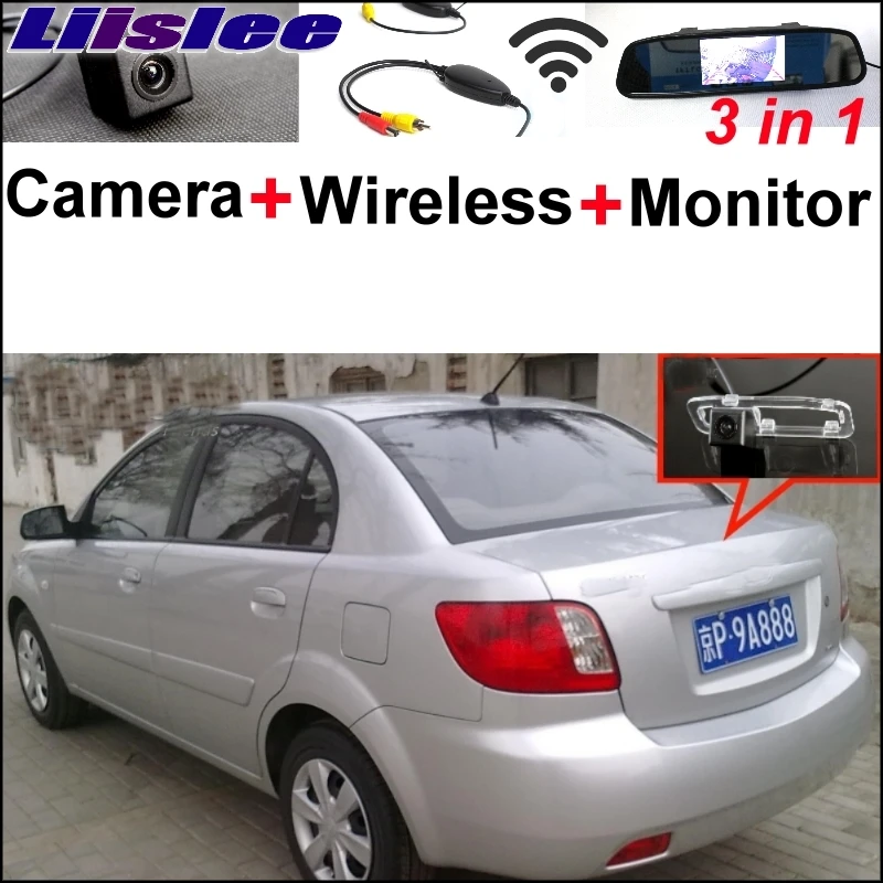 

Liislee Special Rear View Camera Wireless Receiver + Mirror Monitor Easy Back Parking System For KIA Rio Rio5 JB 2011~2017