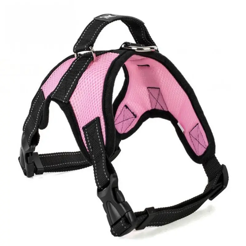 

Medium Large Dog Harness Nylon Reflective Collar Vest Harnesses For Dogs Training Husky Alaskan Bulldog Belt Lead