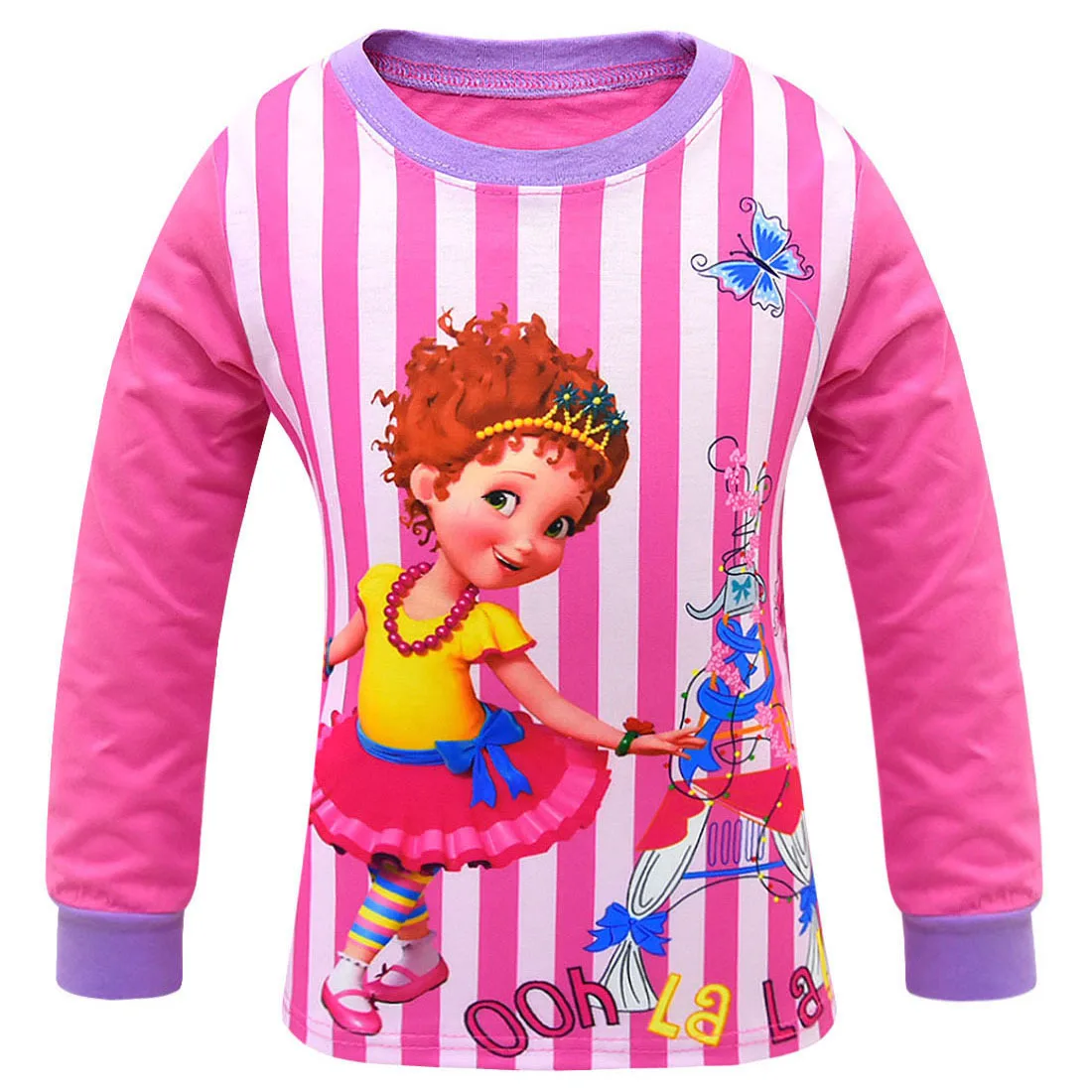 Детские пижамы для девочек на весну-осень, комплекты пижам для девочек, милая одежда для сна с длинными рукавами, Нэнси, детская одежда для сна, домашняя одежда