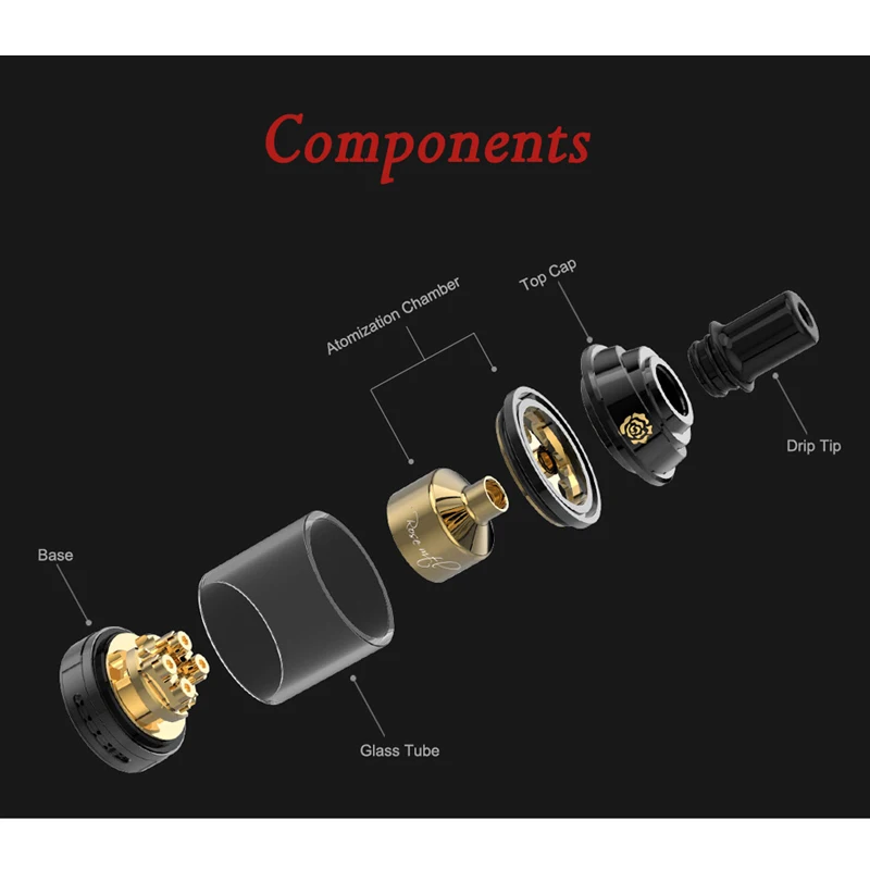 Fumytech Rose mtl RTA Gold Edition (3)