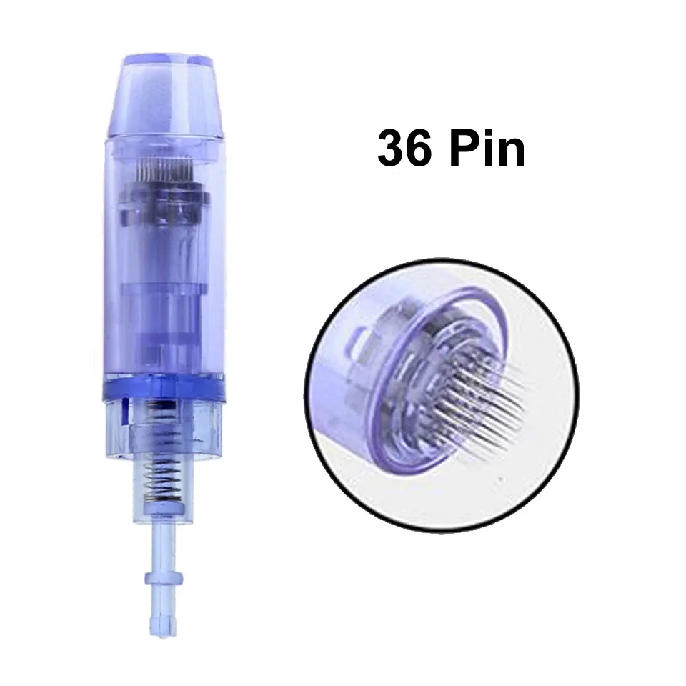 10 шт./лот байонет 9 12 36 42 Pin 3D микро нано круглые иглы картриджи микроиглы для электрического Dr Derma ручка татуировки - Цвет: 10PCS 36 Pin