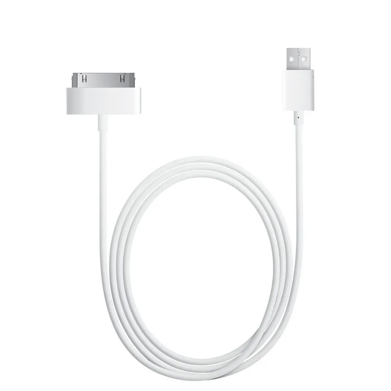 30 Pin USB кабель для iPhone 4s 4 90 см Белый силиконовый кабель для зарядного устройства Быстрая зарядка кабель для синхронизации данных для iPad 3 2