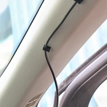 40 pçs acessórios interiores do carro veículo cabo de dados gravata montagem fios fixação clipes prendedor automático e clipe organizador